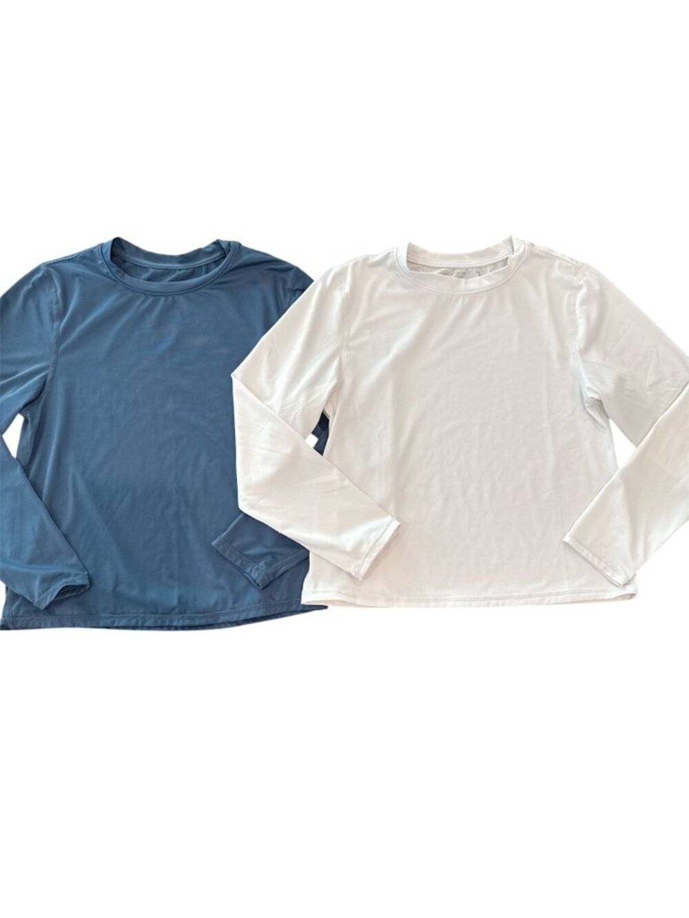 Bundle of 2 Girls Ingear Sun Shirts Size 10 Large SPF50 Navy White